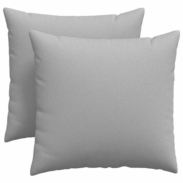 Grote foto vidaxl sofa kussens 2 pcs grijs 45 x 45 cm stof huis en inrichting woningdecoratie