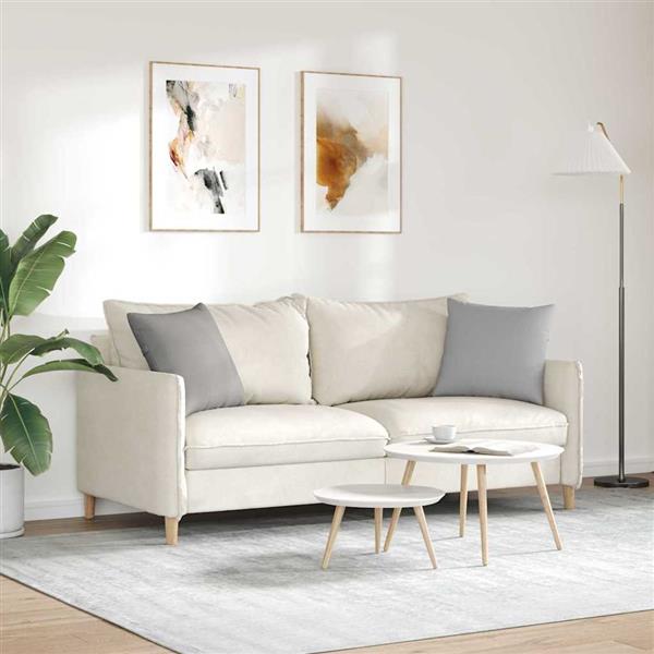 Grote foto vidaxl sofa kussens 2 pcs grijs 45 x 45 cm stof huis en inrichting woningdecoratie