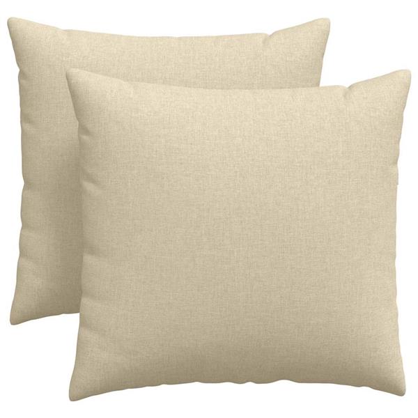 Grote foto vidaxl sofa kussens 2 pcs cr me 45 x 45 cm stof huis en inrichting woningdecoratie