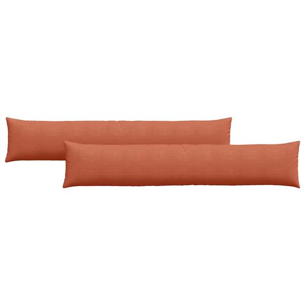 Grote foto vidaxl sofa kussens 2 pcs rood oranje 200 x 40 cm katoen stof huis en inrichting woningdecoratie