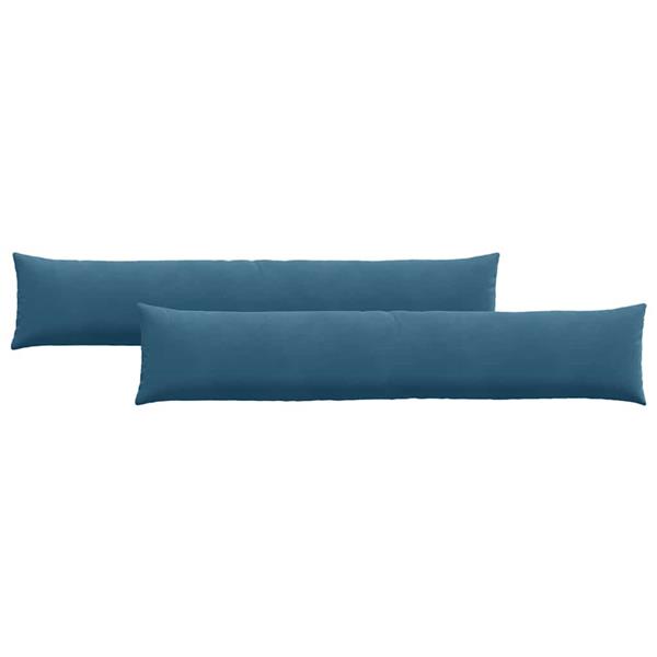 Grote foto vidaxl sofa kussens 2 pcs blauw 200 x 40 cm katoen stof huis en inrichting woningdecoratie