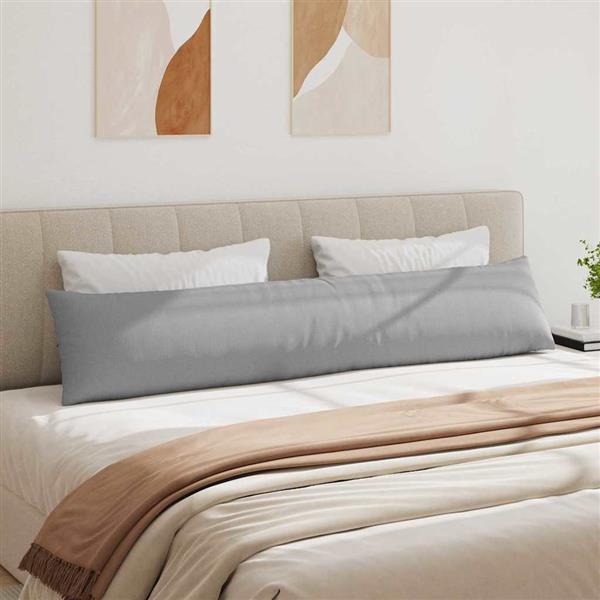 Grote foto vidaxl sofa kussens 2 pcs grijs 200 x 40 cm stof huis en inrichting woningdecoratie