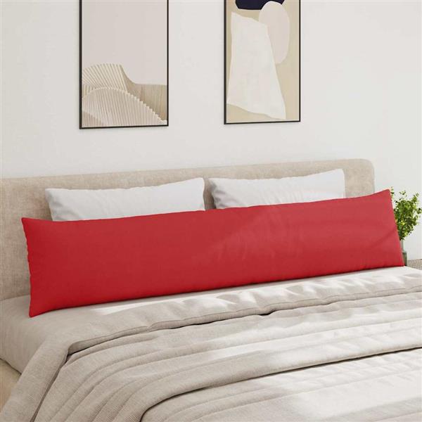 Grote foto vidaxl sofa kussens 2 pcs rood 200 x 40 cm stof huis en inrichting woningdecoratie