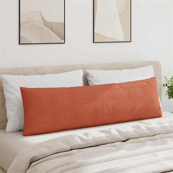 Grote foto vidaxl sofa kussens 2 pcs rood oranje 145 x 40 cm katoen stof huis en inrichting woningdecoratie