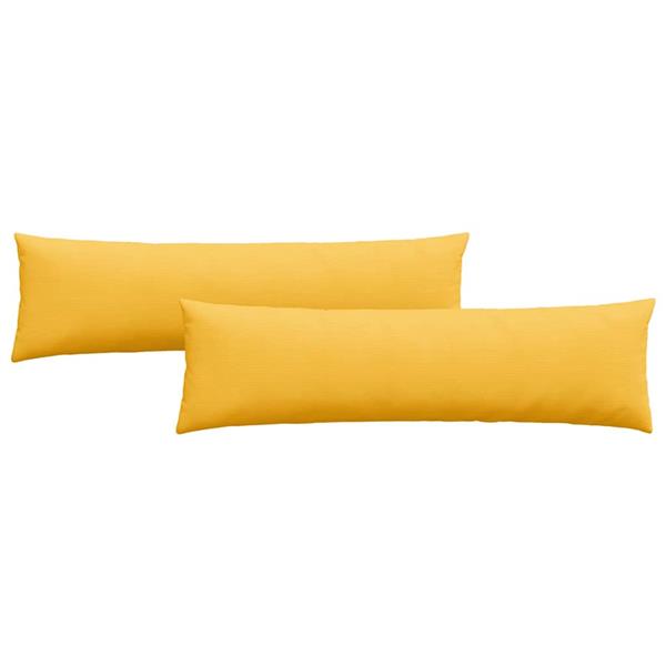 Grote foto vidaxl sofa kussens 2 pcs lichtgeel 145 x 40 cm katoen stof huis en inrichting woningdecoratie