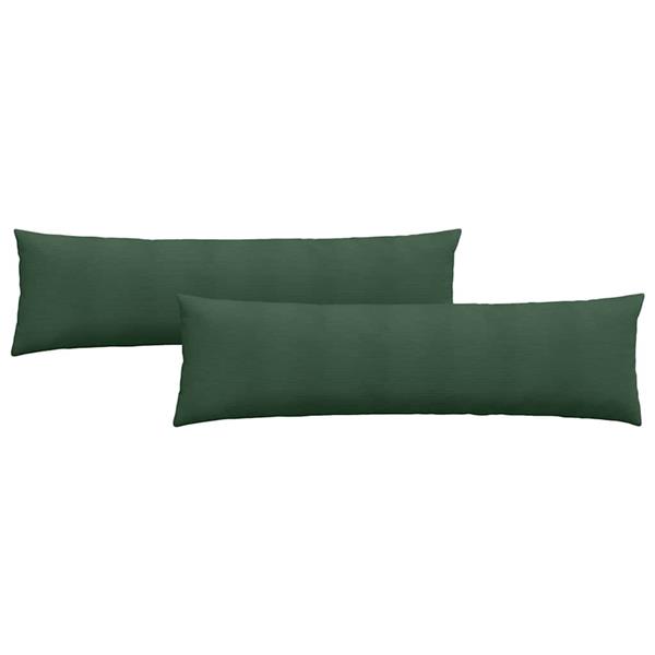 Grote foto vidaxl sofa kussens 2 pcs donkergroen 145 x 40 cm katoen stof huis en inrichting woningdecoratie