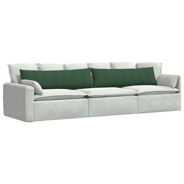 Grote foto vidaxl sofa kussens 2 pcs donkergroen 145 x 40 cm katoen stof huis en inrichting woningdecoratie