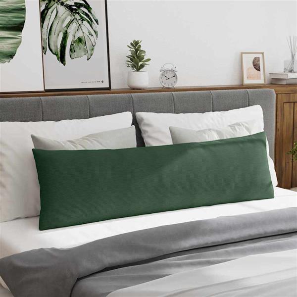 Grote foto vidaxl sofa kussens 2 pcs donkergroen 145 x 40 cm katoen stof huis en inrichting woningdecoratie