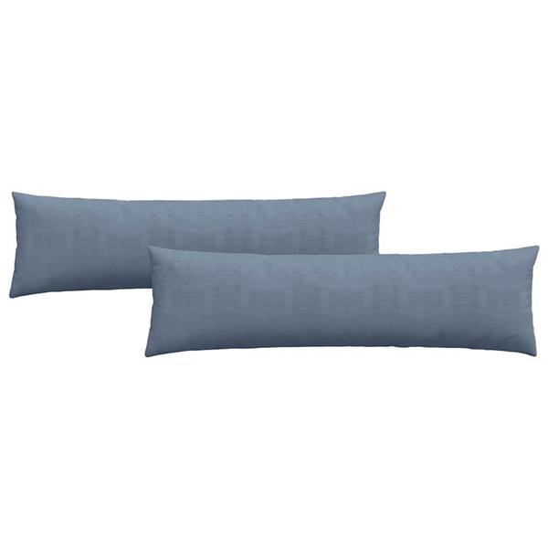 Grote foto vidaxl sofa kussens 2 pcs blauw 145 x 40 cm katoen stof huis en inrichting woningdecoratie