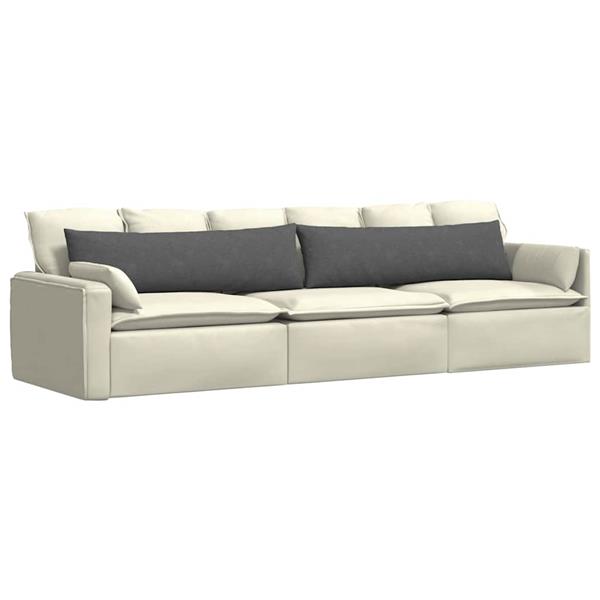 Grote foto vidaxl sofa kussens 2 pcs donkergrijs 145 x 40 cm katoen stof huis en inrichting woningdecoratie