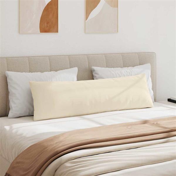 Grote foto vidaxl sofa kussens 2 pcs beige 145 x 40 cm stof huis en inrichting woningdecoratie