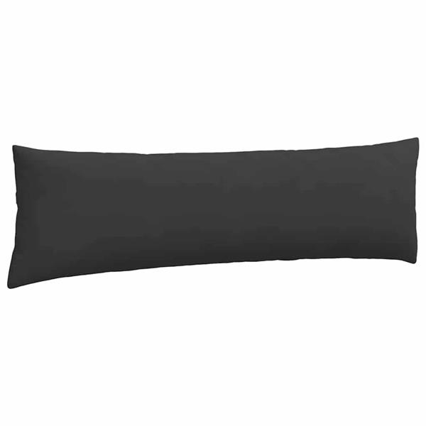 Grote foto vidaxl sofa kussens 2 pcs zwart 145 x 40 cm stof huis en inrichting woningdecoratie