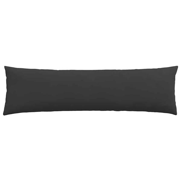 Grote foto vidaxl sofa kussens 2 pcs zwart 145 x 40 cm stof huis en inrichting woningdecoratie