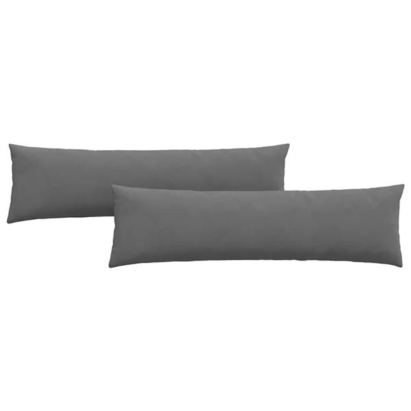 Grote foto vidaxl sofa kussens 2 pcs donkergrijs 145 x 40 cm stof huis en inrichting woningdecoratie