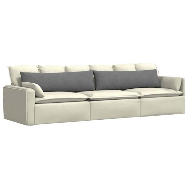 Grote foto vidaxl sofa kussens 2 pcs donkergrijs 145 x 40 cm stof huis en inrichting woningdecoratie