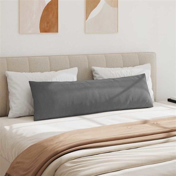 Grote foto vidaxl sofa kussens 2 pcs donkergrijs 145 x 40 cm stof huis en inrichting woningdecoratie