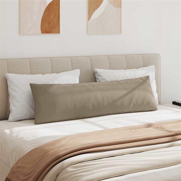 Grote foto vidaxl sofa kussens 2 pcs taupe 145 x 40 cm stof huis en inrichting woningdecoratie