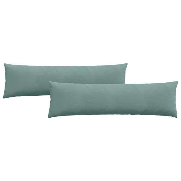 Grote foto vidaxl sofa kussens 2 pcs zeegroen 145 x 40 cm katoen stof huis en inrichting woningdecoratie