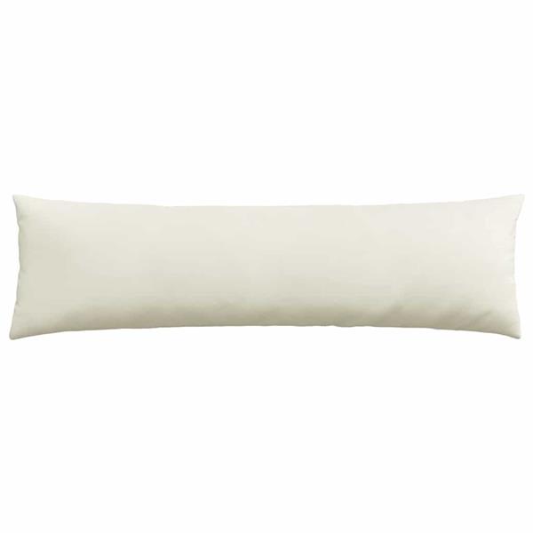 Grote foto vidaxl sofa kussens 2 pcs cr me 145 x 40 cm katoen stof huis en inrichting woningdecoratie
