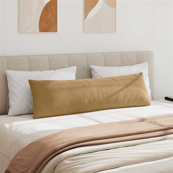 Grote foto vidaxl sofa kussens 2 pcs bruin 145 x 40 cm katoen stof huis en inrichting woningdecoratie