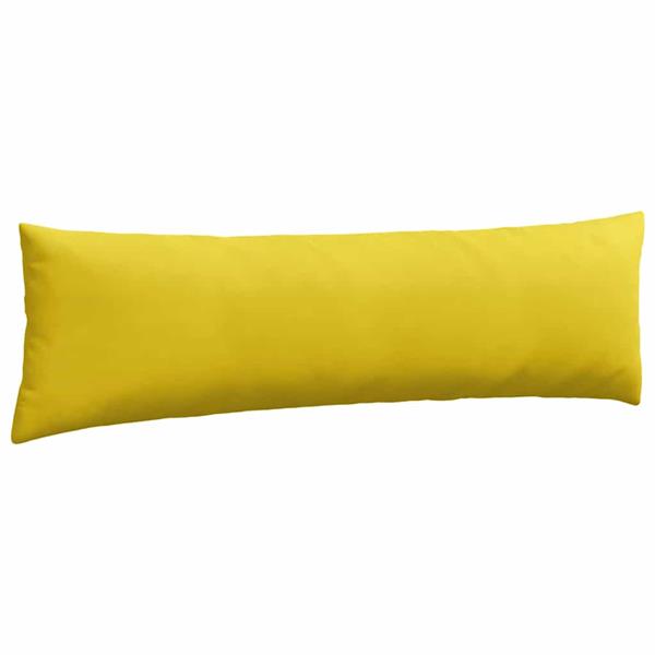Grote foto vidaxl sofa kussens 2 pcs geel 145 x 40 cm katoen stof huis en inrichting woningdecoratie