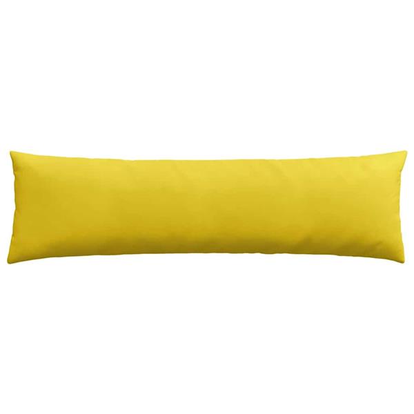 Grote foto vidaxl sofa kussens 2 pcs geel 145 x 40 cm katoen stof huis en inrichting woningdecoratie
