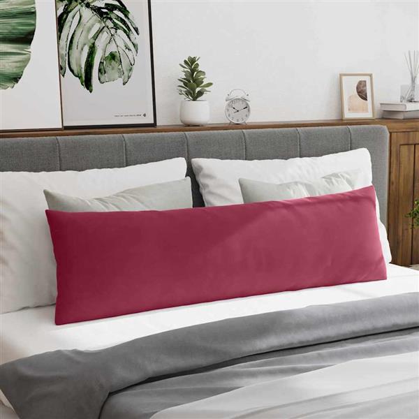 Grote foto vidaxl sofa kussens 2 pcs wijnrood 145 x 40 cm katoen stof huis en inrichting woningdecoratie