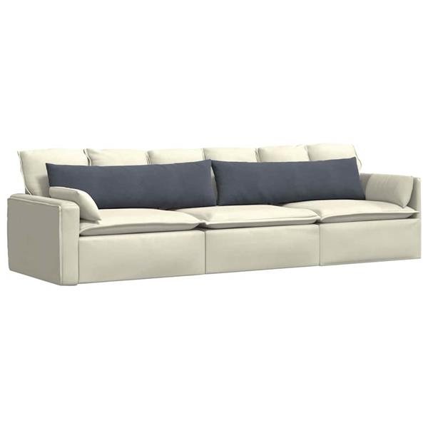 Grote foto vidaxl sofa kussens 2 pcs donkergrijs 145 x 40 cm katoen stof huis en inrichting woningdecoratie