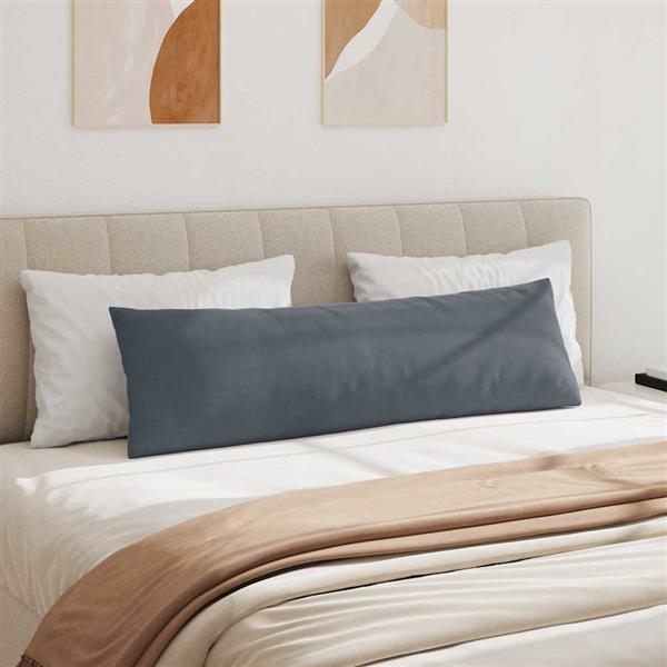 Grote foto vidaxl sofa kussens 2 pcs donkergrijs 145 x 40 cm katoen stof huis en inrichting woningdecoratie