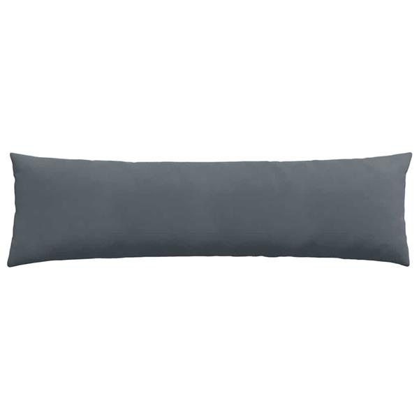Grote foto vidaxl sofa kussens 2 pcs donkergrijs 145 x 40 cm katoen stof huis en inrichting woningdecoratie