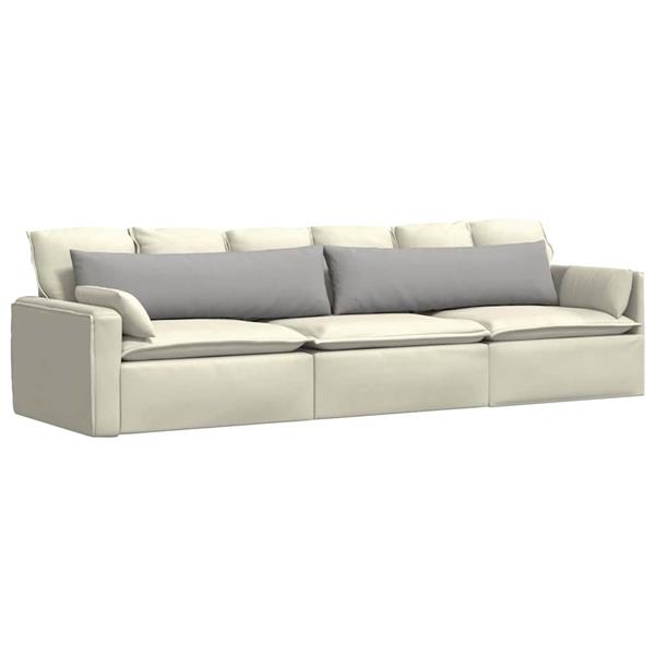 Grote foto vidaxl sofa kussens 2 pcs grijs 145 x 40 cm stof huis en inrichting woningdecoratie