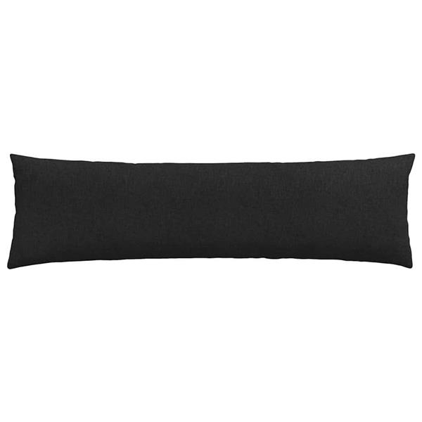 Grote foto vidaxl sofa kussens 2 pcs zwart 145 x 40 cm stof huis en inrichting woningdecoratie