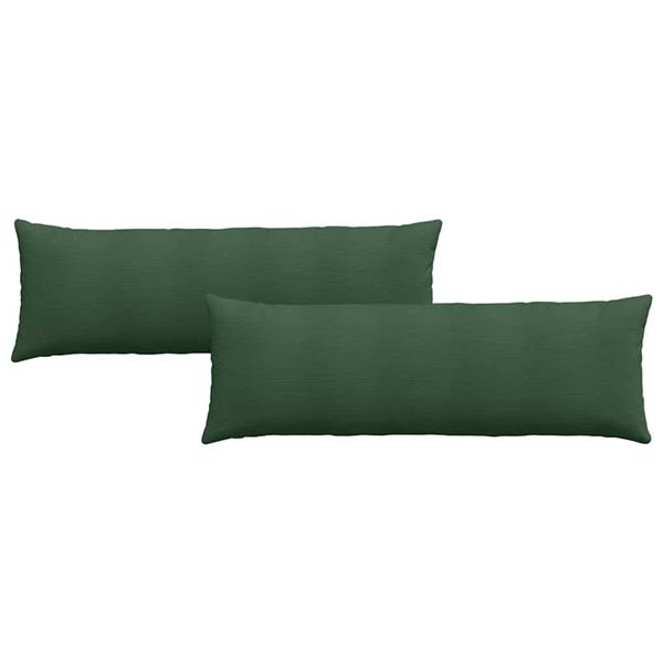 Grote foto vidaxl sofa kussens 2 pcs donkergroen 120 x 40 cm katoen stof huis en inrichting woningdecoratie