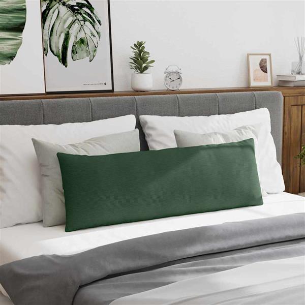 Grote foto vidaxl sofa kussens 2 pcs donkergroen 120 x 40 cm katoen stof huis en inrichting woningdecoratie