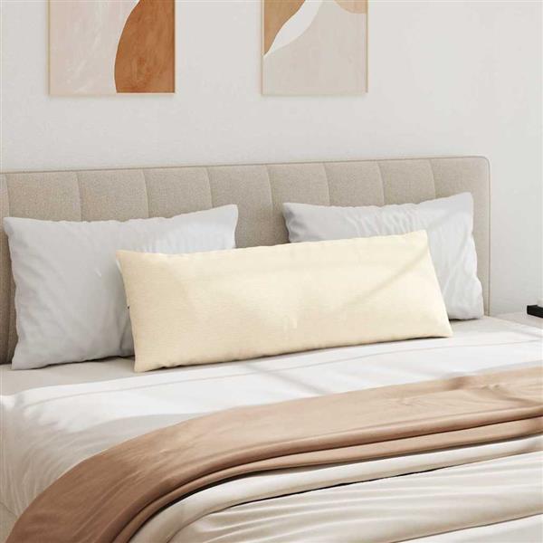 Grote foto vidaxl sofa kussens 2 pcs cr me 120 x 40 cm katoen stof huis en inrichting woningdecoratie
