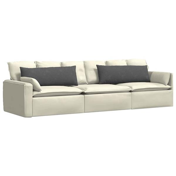 Grote foto vidaxl sofa kussens 2 pcs donkergrijs 120 x 40 cm katoen stof huis en inrichting woningdecoratie