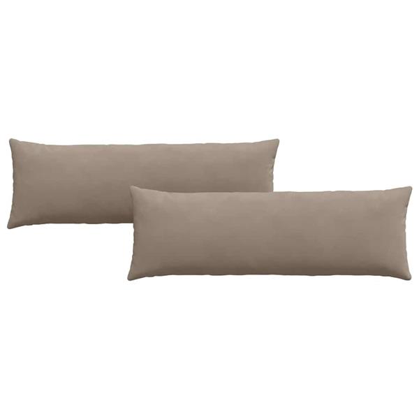 Grote foto vidaxl sofa kussens 2 pcs taupe 120 x 40 cm stof huis en inrichting woningdecoratie