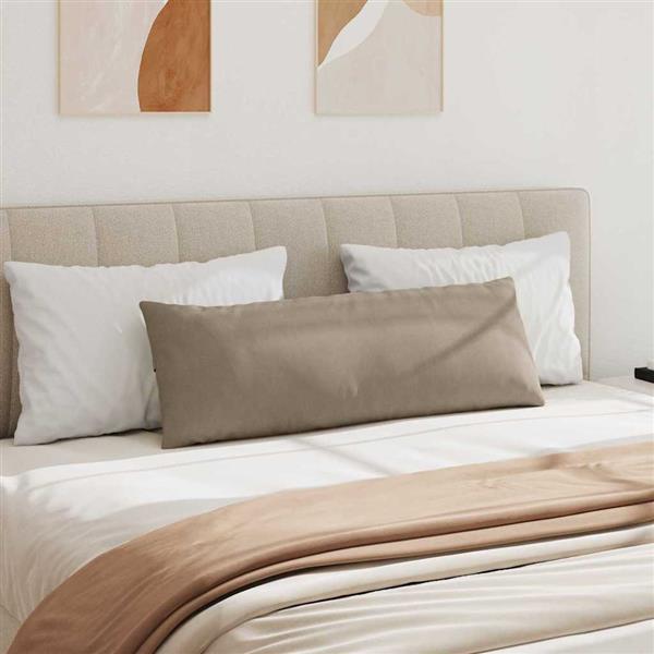 Grote foto vidaxl sofa kussens 2 pcs taupe 120 x 40 cm stof huis en inrichting woningdecoratie