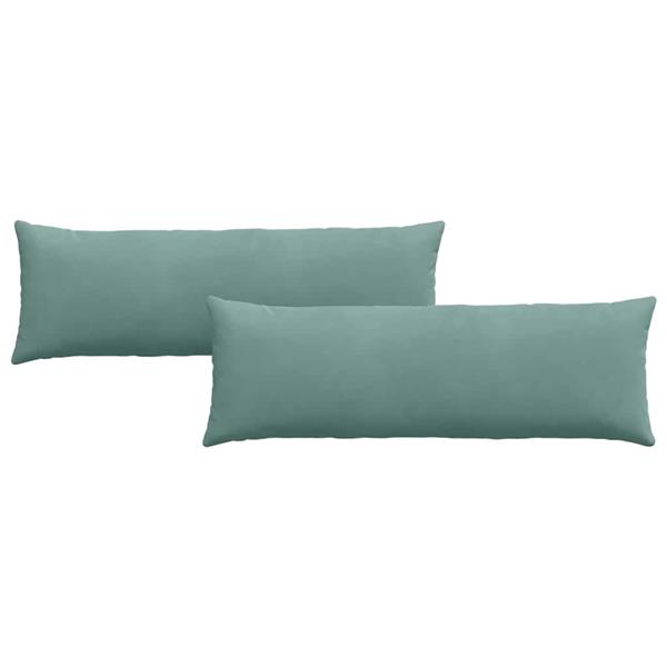 Grote foto vidaxl sofa kussens 2 pcs zeegroen 120 x 40 cm katoen stof huis en inrichting woningdecoratie