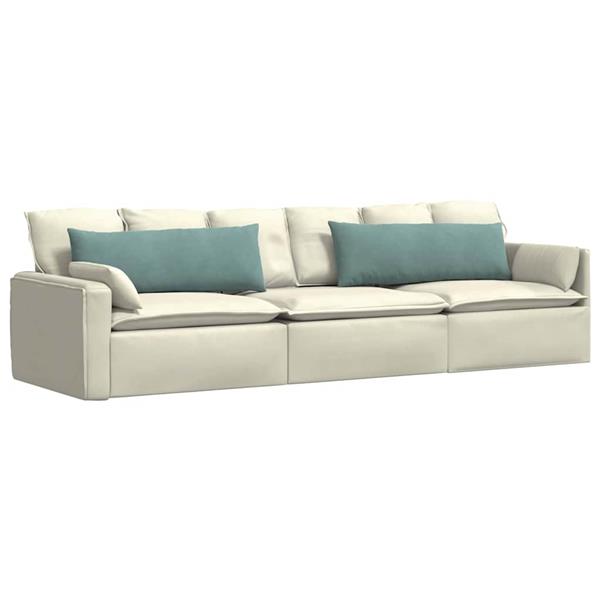 Grote foto vidaxl sofa kussens 2 pcs zeegroen 120 x 40 cm katoen stof huis en inrichting woningdecoratie