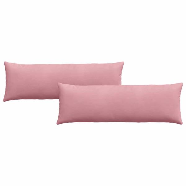 Grote foto vidaxl sofa kussens 2 pcs roze 120 x 40 cm katoen stof huis en inrichting woningdecoratie