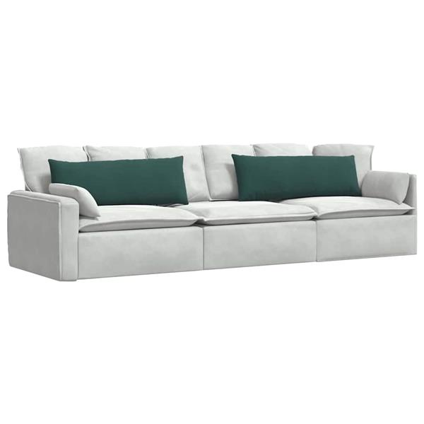 Grote foto vidaxl sofa kussens 2 pcs donkergroen 120 x 40 cm katoen stof huis en inrichting woningdecoratie