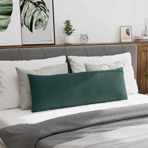 Grote foto vidaxl sofa kussens 2 pcs donkergroen 120 x 40 cm katoen stof huis en inrichting woningdecoratie
