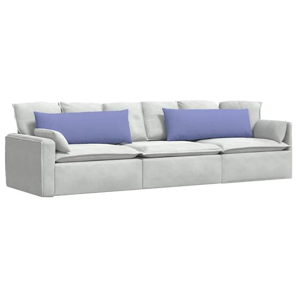 Grote foto vidaxl sofa kussens 2 pcs blauw 120 x 40 cm stof huis en inrichting woningdecoratie