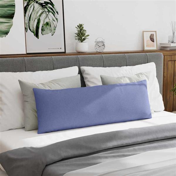 Grote foto vidaxl sofa kussens 2 pcs blauw 120 x 40 cm stof huis en inrichting woningdecoratie