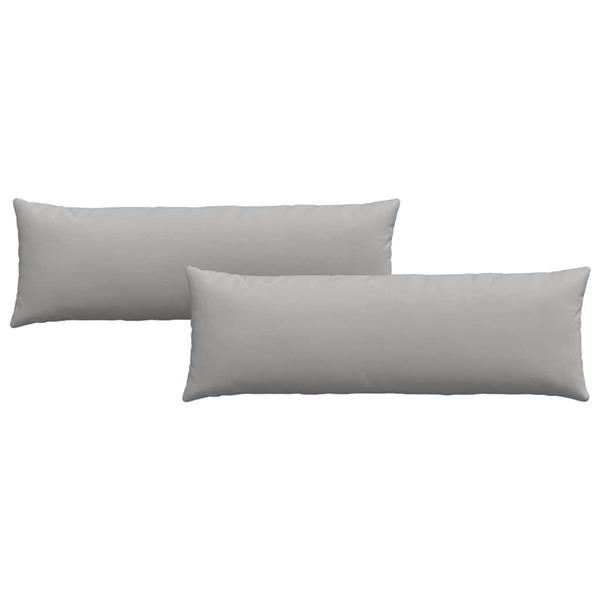 Grote foto vidaxl sofa kussens 2 pcs grijs 120 x 40 cm stof huis en inrichting woningdecoratie