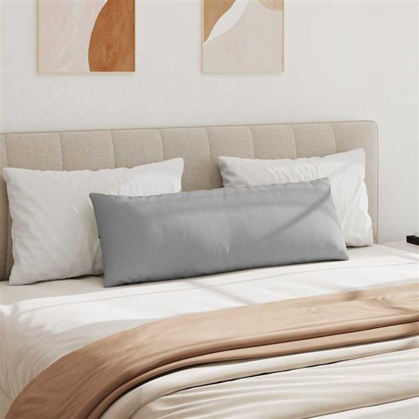 Grote foto vidaxl sofa kussens 2 pcs grijs 120 x 40 cm stof huis en inrichting woningdecoratie