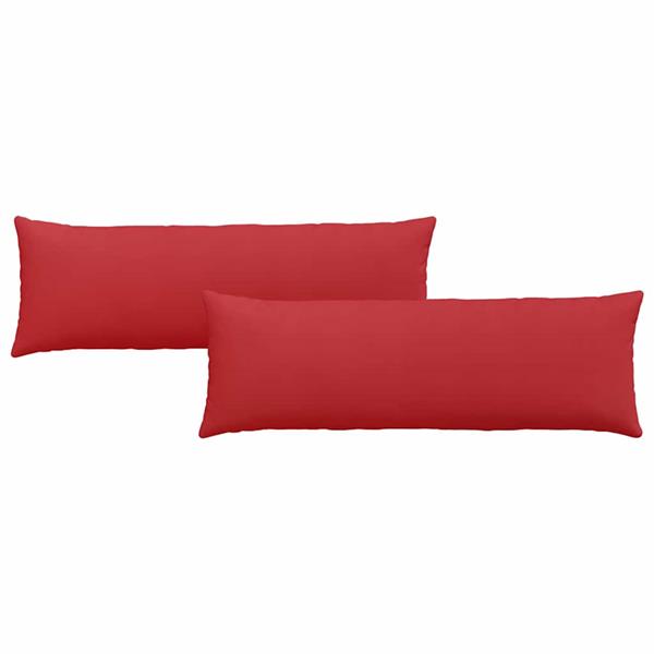 Grote foto vidaxl sofa kussens 2 pcs rood 120 x 40 cm stof huis en inrichting woningdecoratie