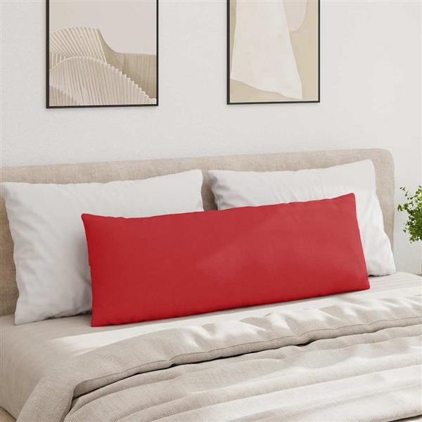 Grote foto vidaxl sofa kussens 2 pcs rood 120 x 40 cm stof huis en inrichting woningdecoratie