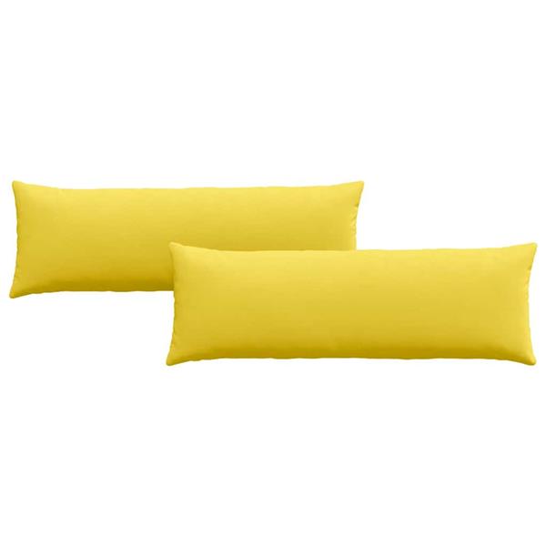 Grote foto vidaxl sofa kussens 2 pcs lichtgeel 120 x 40 cm stof huis en inrichting woningdecoratie